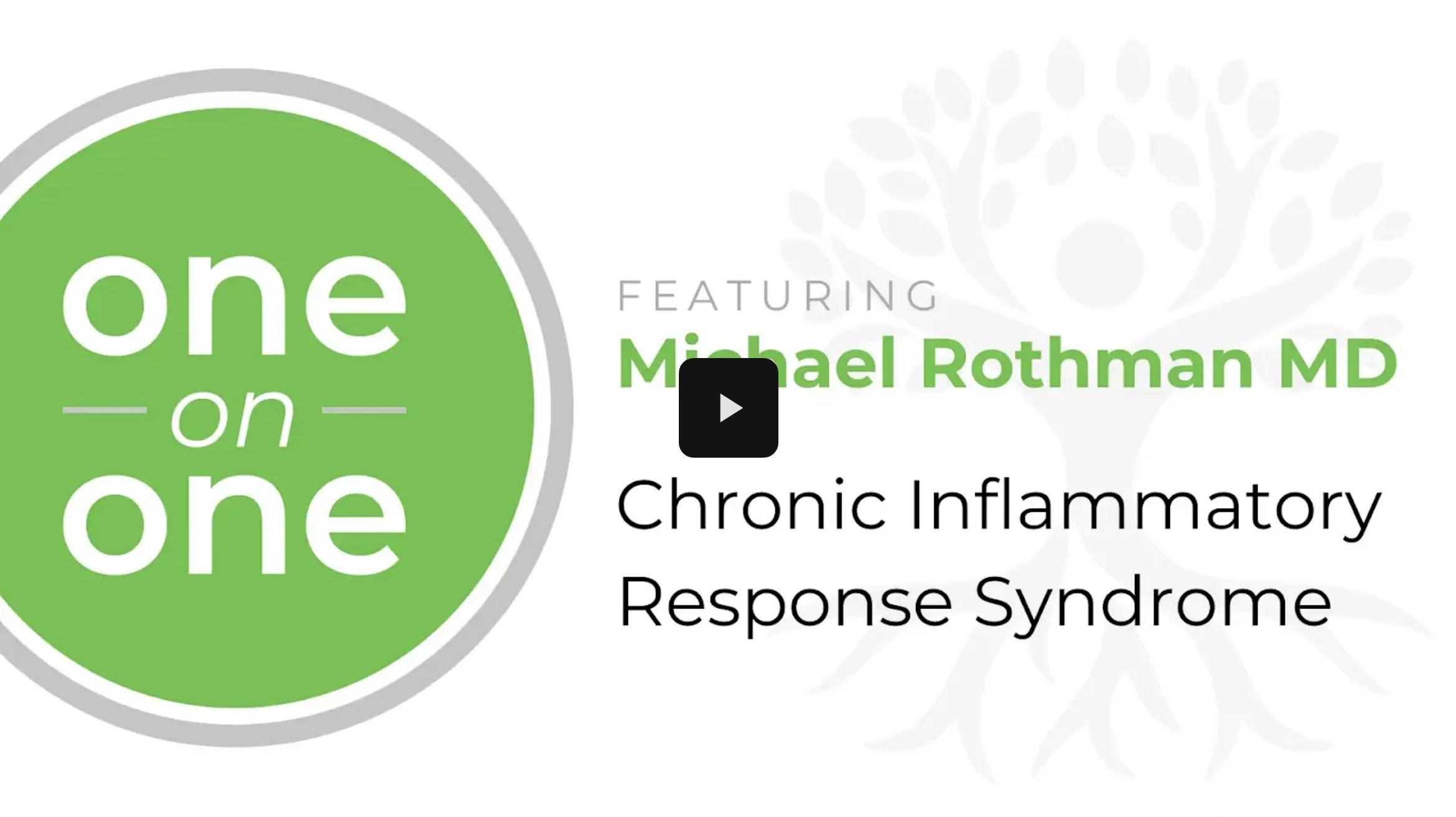 Chronic Inflammatory Response Syndrome (CIRS), video of Dr. Michael Rothman wearing a blue plaid button up shirt, presenting a diagram outlining Dr. Shoemaker's model of biotoxin illness and written slides with his talking points.